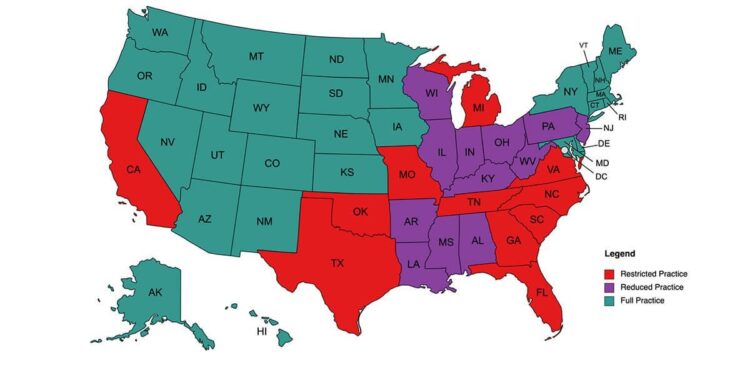 The Best States for Nurse Practitioners: A Guide to NP Autonomy ...